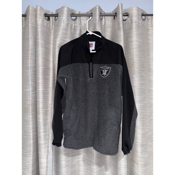 NFL Las Vegas Raiders men’s fleece quarter zip size medium - Picture 2 of 6